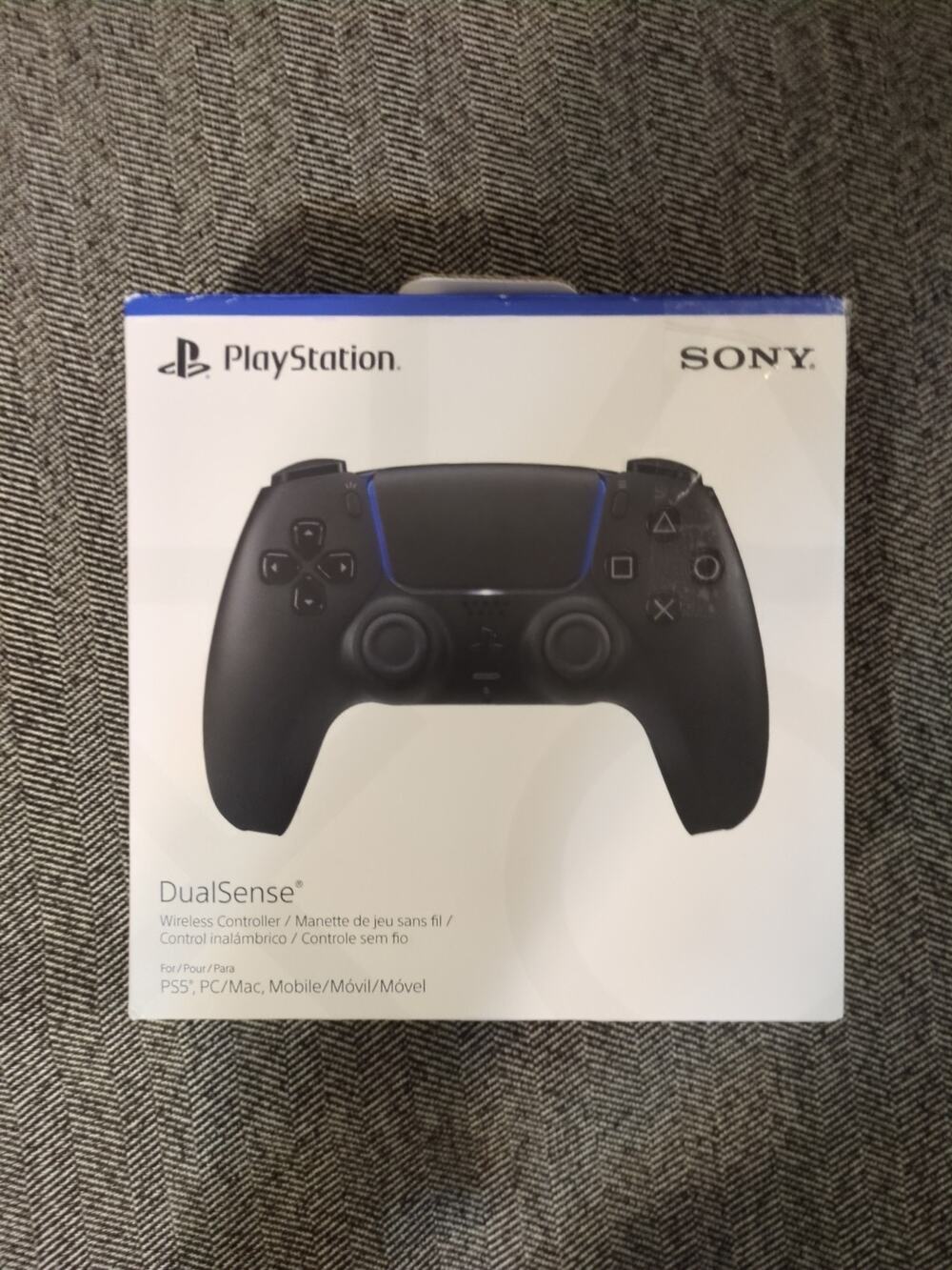 **Box Only** Ps5 Dualsense Wireless Controller Midnight Black Manual Included